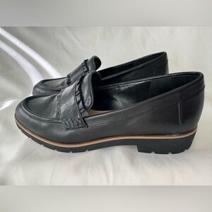 Kate Spade Black Leather Loafers